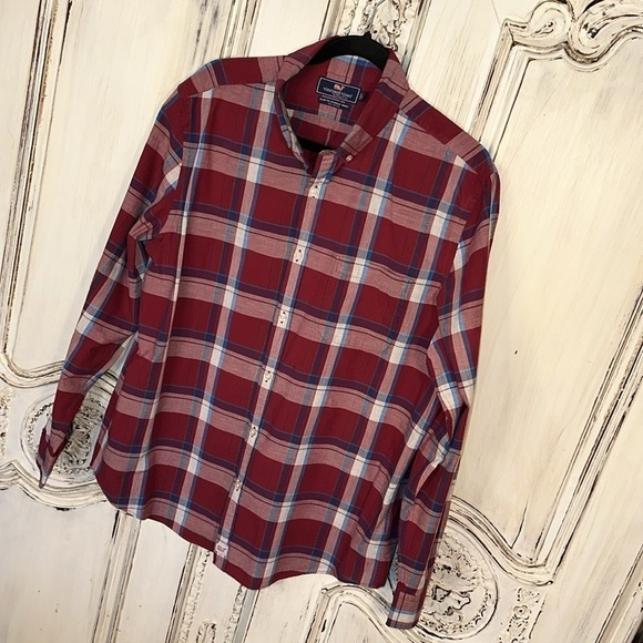 Boys Vineyard Vines by Shep & Ian Slim Fit Murray Shirt 100% Cotton Size Large - Picture 3 of 13